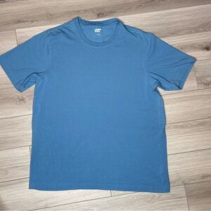 Lands' End Men's Short Sleeve Blue Tee